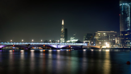 Fototapeta na wymiar London River Thames skyline
