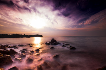 Beautiful landscape tropical beach.