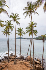 Fototapeta na wymiar Beautiful landscape tropical beach.