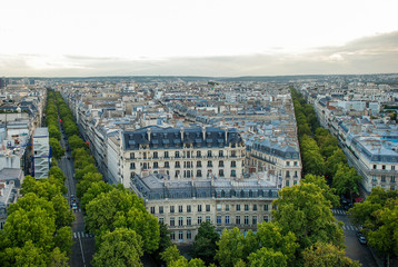 Fototapeta premium Aerial view of Paris
