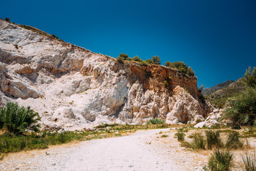 Mountains near Rio Chillar River in Nerja, Malaga, Spain