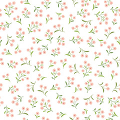 Floral pattern. Flower seamless background.