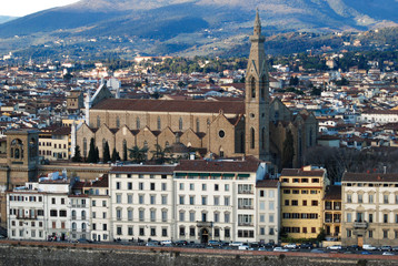 Fototapeta na wymiar Aerial view of Florence