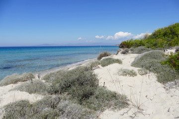 Sani Beach, Kassandra, Halkidiki, Griechenland