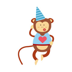 Vector monkey icon.