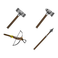 Set of weapons