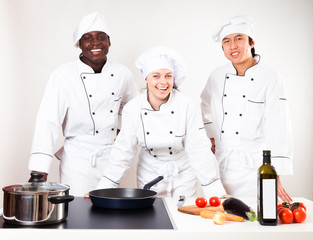 Team Of Chefs In Their Kitchen