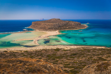 Balos beach and lagoon, Chania prefecture, West Crete, Greece