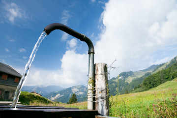 Water Pump In The Austrian Alps