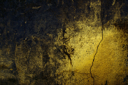 Fragment of old grungy texture with chipped paint and cracks or grey concrete wall and cement surface white grey brown black green blue lime yellow orange maroon violet pink turquoise colored pattern