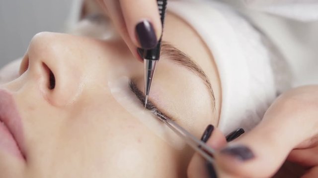 Eyelash extension process
