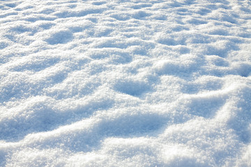 white blue background from snow shiny in sun