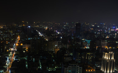 Fototapeta na wymiar Aerial view of Kaohsiung City