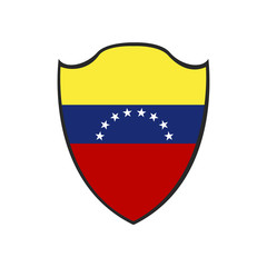 Isolated Venezuelan badge