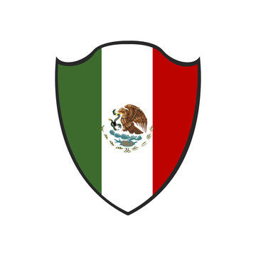Isolated Mexican badge