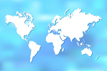 Fototapeta na wymiar Abstract World Map Illustration