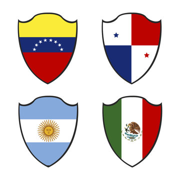 Set of flags