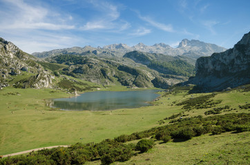 Naklejka na ściany i meble Picos de Europa mountains, Asturias, Spain.