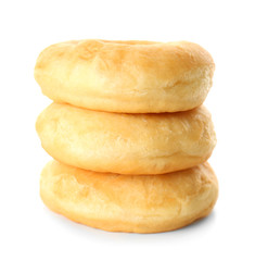 Delicious  donuts on white background