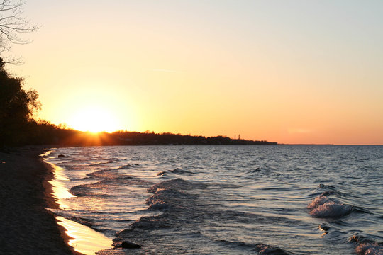 Durand beach sunset