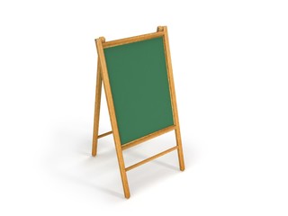 wooden easel chalk bord