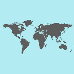 Globe world map icon vector