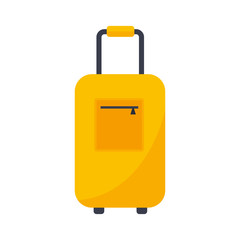 Journey suitcase travel bag vector.