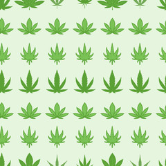 Marijuana seamless pattern vector.
