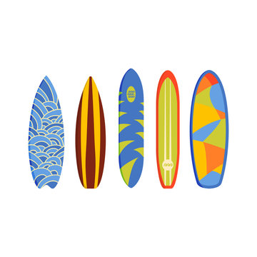 Vector surfing boards.