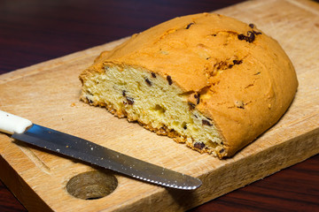 Doughnut with chocolate flakes