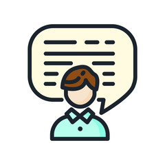 speech bubble icon color