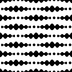 Design monochrome waving seamless pattern. Abstract zigzag background. Vector illustration.