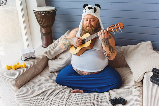 Man playing musical instrument