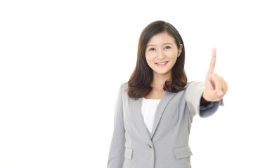 笑顔のビジネスウーマン