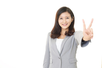 笑顔のビジネスウーマン