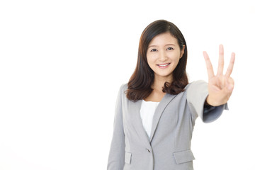 笑顔のビジネスウーマン