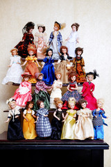 Fototapeta premium set of beautiful dolls