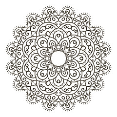 Mandala. Ethnic decorative element.