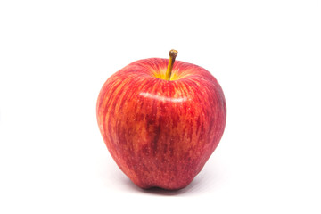 red apple on white background. Healthy fruit