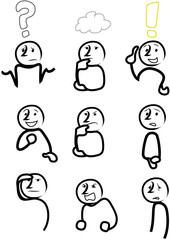 Problem Lösung Gesichter Emotionen Idee