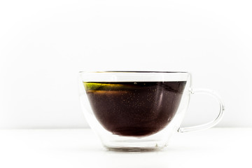 transparent Cup of tea on white background
