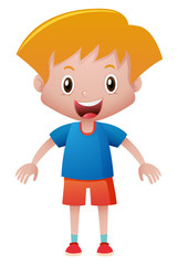 Happy boy with big smile