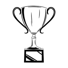 Cup award vector illustration. Isolated on white