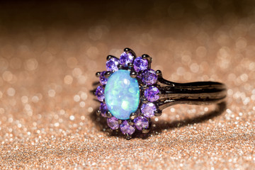 Blue Opal Ring