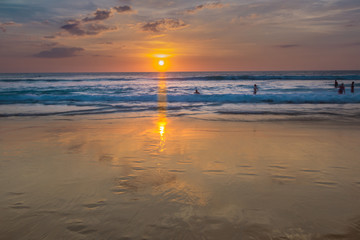 Sunset on the beach