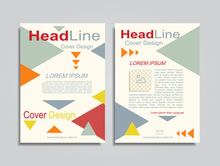 Brochure design layout with place for your data. Vector
