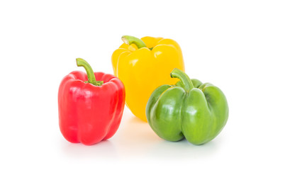 sweet pepper on white background