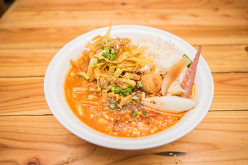 spicy noodle seafood