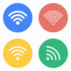 Wi-Fi icon set.