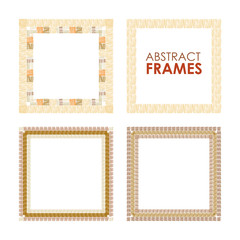 Ethnic vector frame set